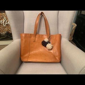 Noonday modern leather tote